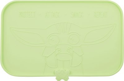 STAR WARS THE MANDALORIAN GROGU Snack Silicone Dog & Cat Food Mat, Green | Chewy.com