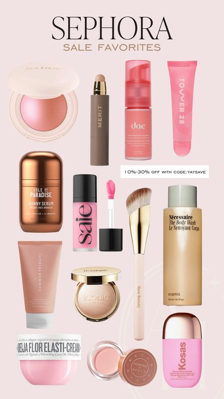 Sephora sale favorites! Get 10%-30% off with code YAYSAVE. 

#LTKsalealert #LTKSeasonal #LTKbeauty