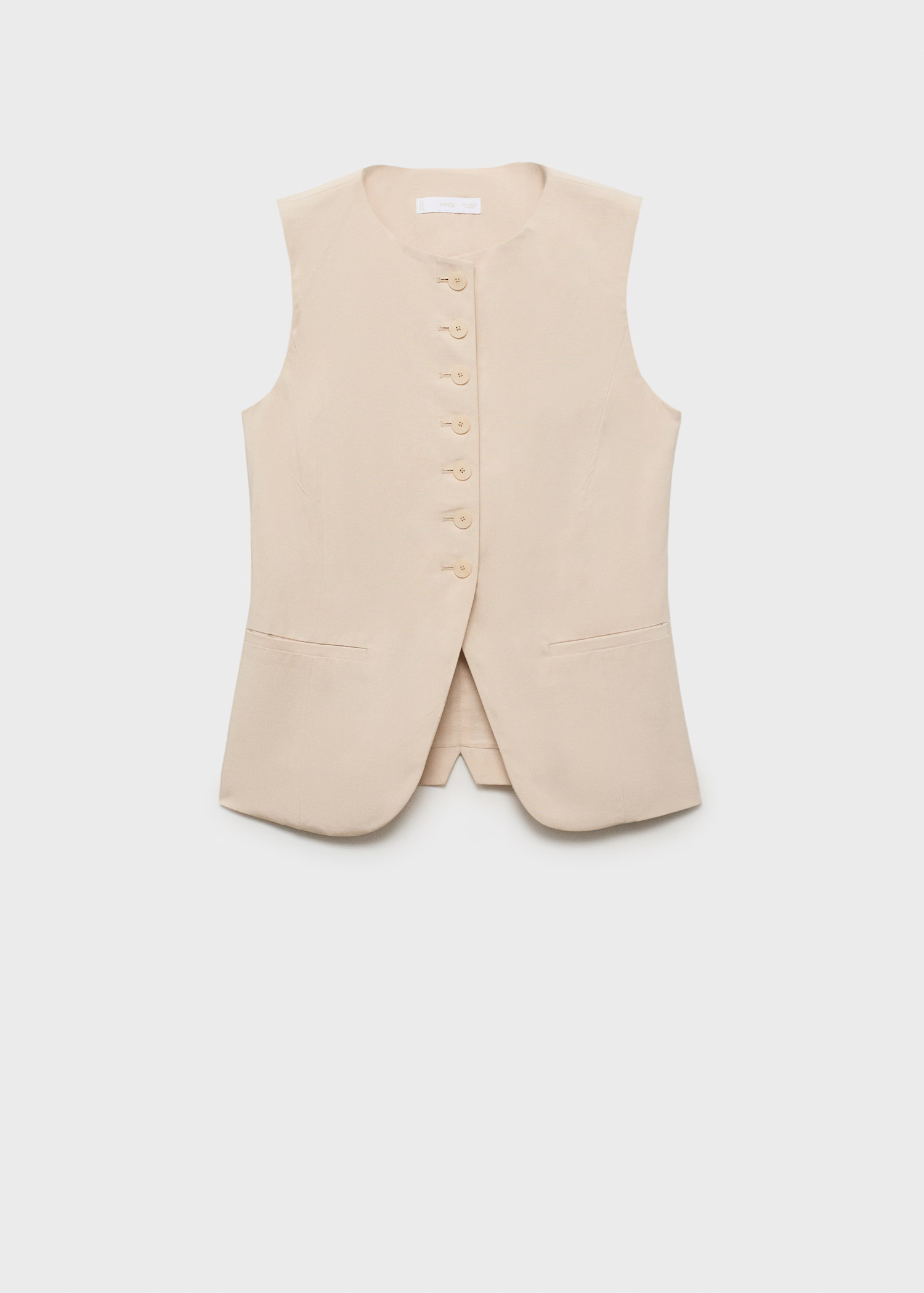 Suit waistcoat with buttons - Women | MANGO United Kingdom | MANGO (UK)