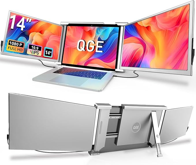 Laptop Screen Extender, 14" 1080P FHD Triple Monitor for Laptop Extension- 315°Rotate Portable D... | Amazon (US)