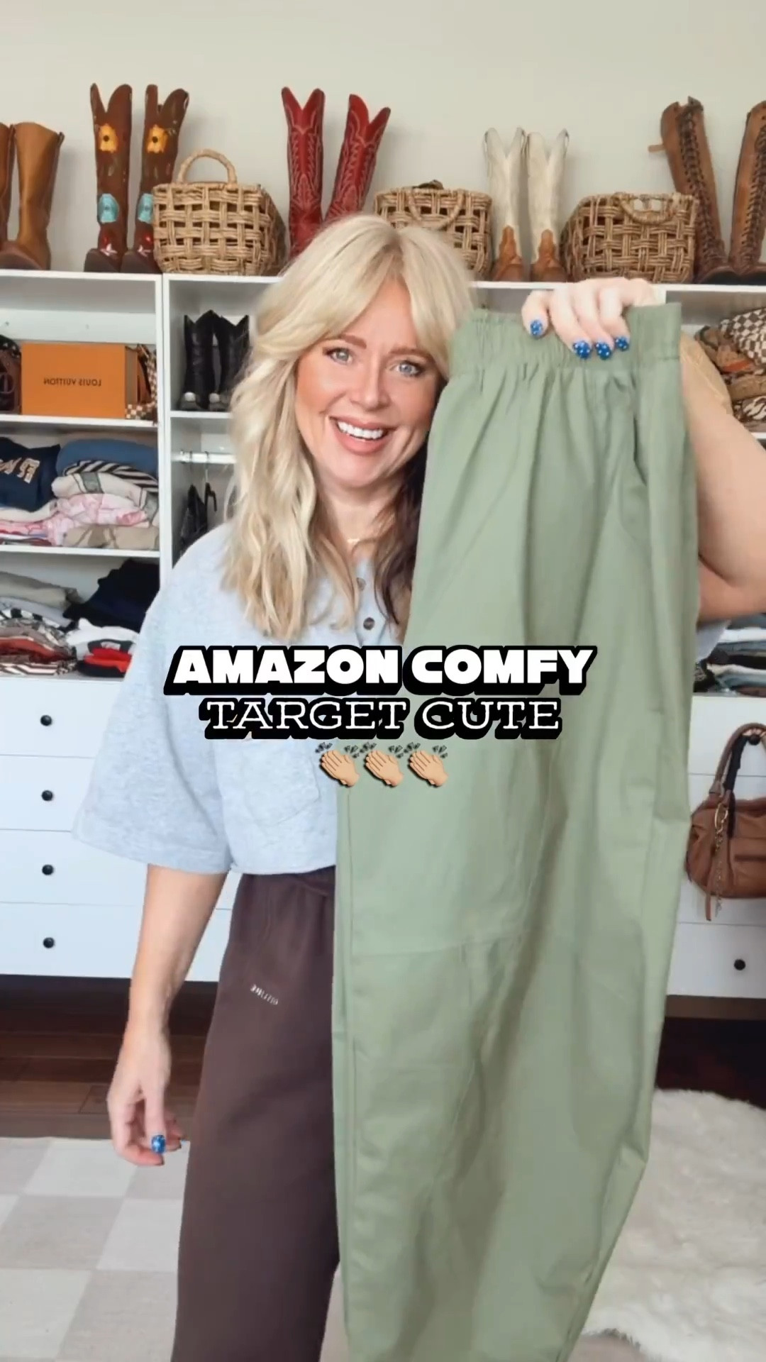 These barrel style pants from Amazon are too cute and come in more colors. I’m wearing my true size medium. My top is from Target and comes in two other colors. I’m in a medium as well in it. 

Save on earrings w/ code MANDIE 
Save on necklace w/ code MANDIE

#LTKgrwm #LTKOver40 #LTKootd