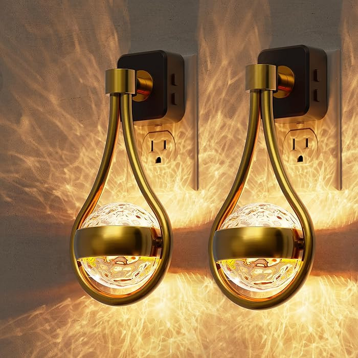 L LOHAS LED Night Lights Plug Into Wall: 2 Pack Star Projector Nightlight, Dusk To Dawn Sensor, 3... | Amazon (US)