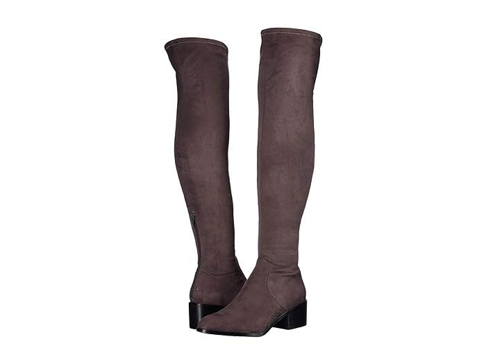 Steve Madden Georgette Over the Knee Boot (Dark Grey) Women's Shoes | Zappos