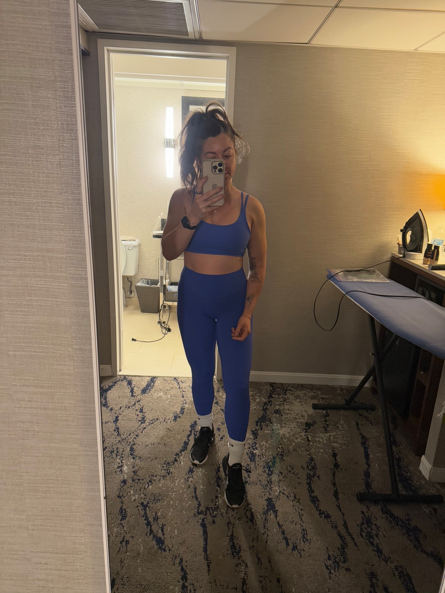 I love this bright blue workout set from Paragon! I can't link it, but I have linked a very similar one from CRZ Yoga. Their workout sets are just as good as the more expensive brands and only a fraction of the price! 

#LTKFindsUnder50 #LTKActive #LTKStyleTip