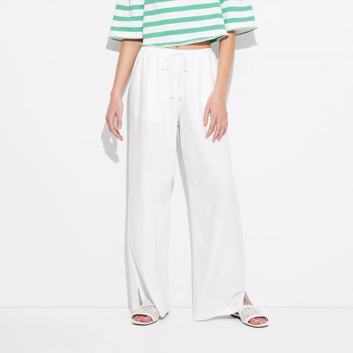 Women's Pull-On Linen Pants - Wild Fable™ | Target