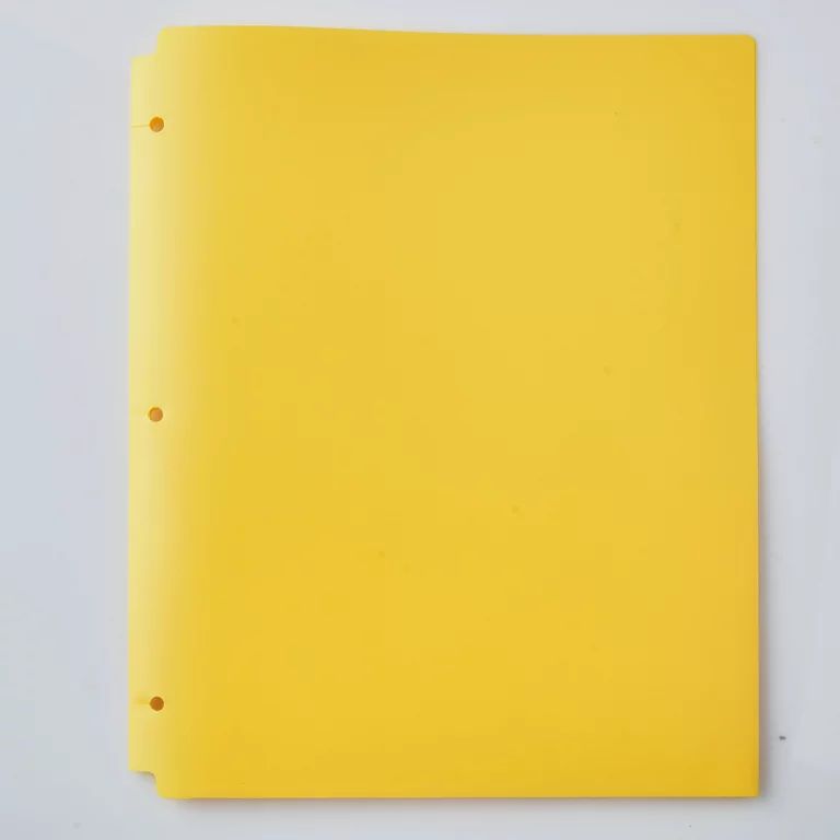 Pen + Gear 2-Pocket Poly Folder,  Yellow, 9.4" x 11.4" | Walmart (US)