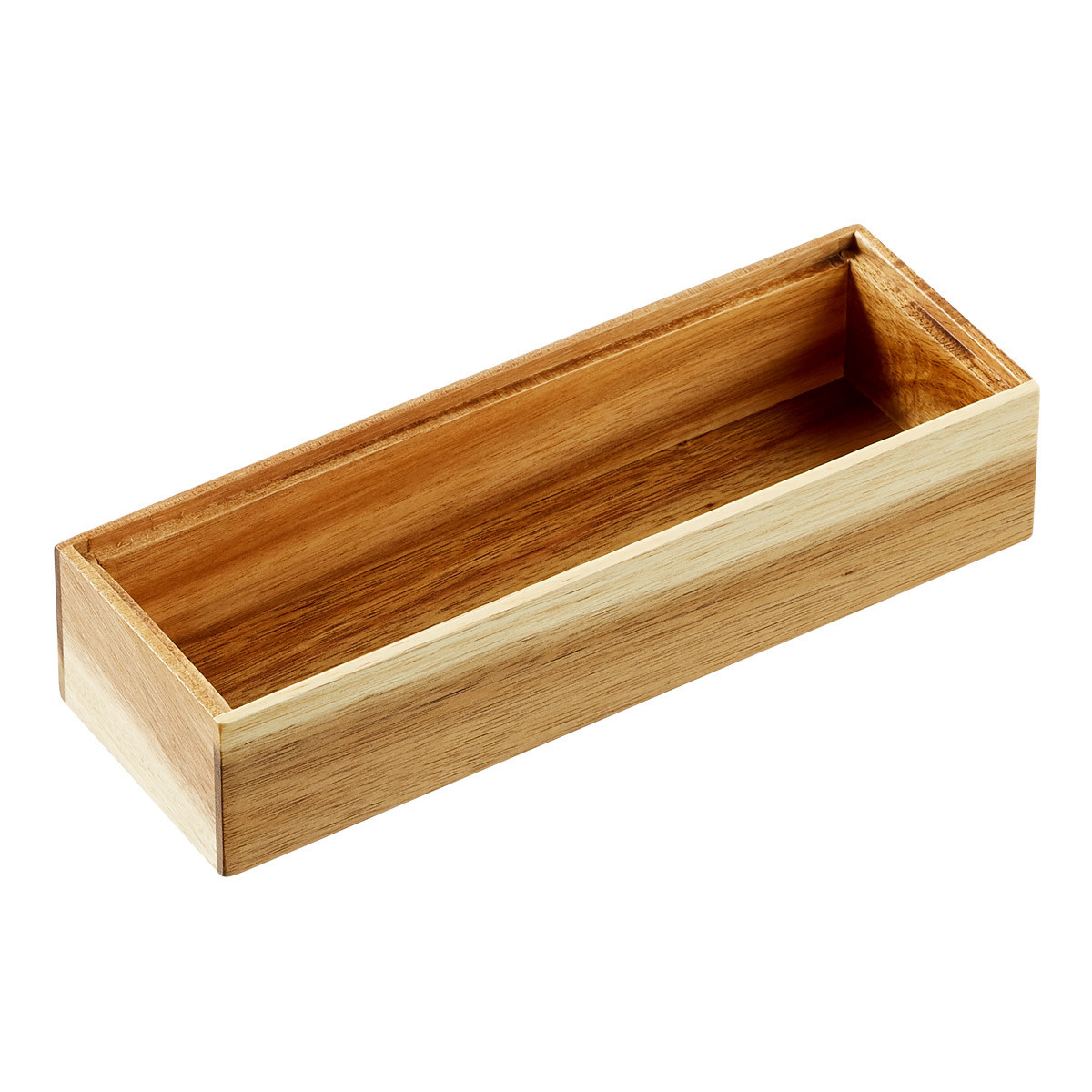 Rowan Stackable Acacia Drawer Organizers | The Container Store