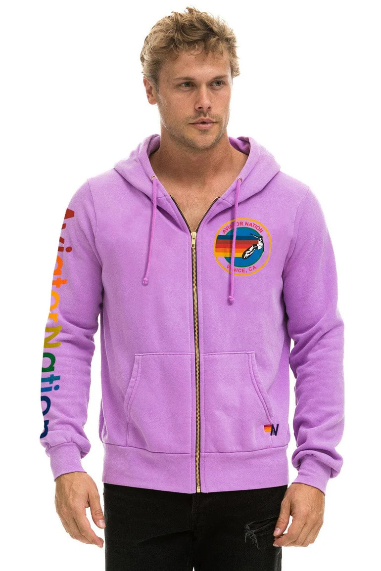 AVIATOR NATION HOODIE - NEON PINK | Aviator Nation