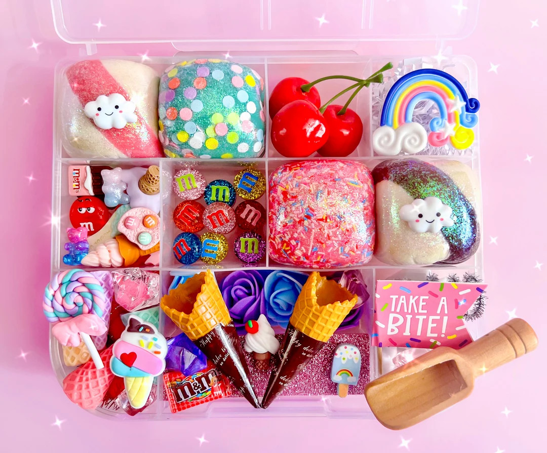 Ice cream Playdough kit, Play dough kit, playdoh kit, sensory kit, Ice cream playdough kit, senso... | Etsy (US)