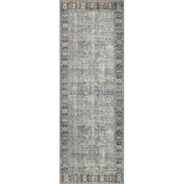 Loloi II Wynter WYN-07 Grey / Charcoal Oriental Area Rug 2'-6" x 9'-6" - Walmart.com | Walmart (US)