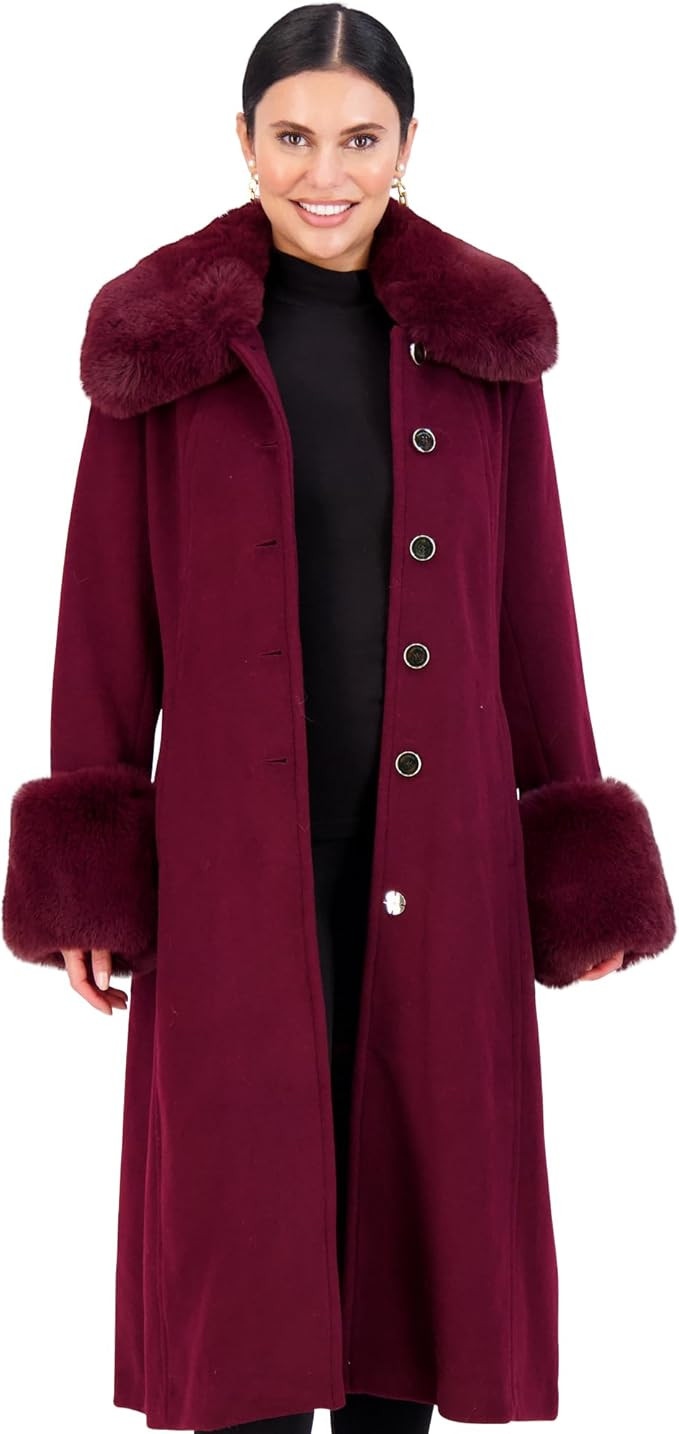 Vince Camuto Trench Coat Women, Wool Coats Women with Fur, Peacoat Womens | Amazon (US)