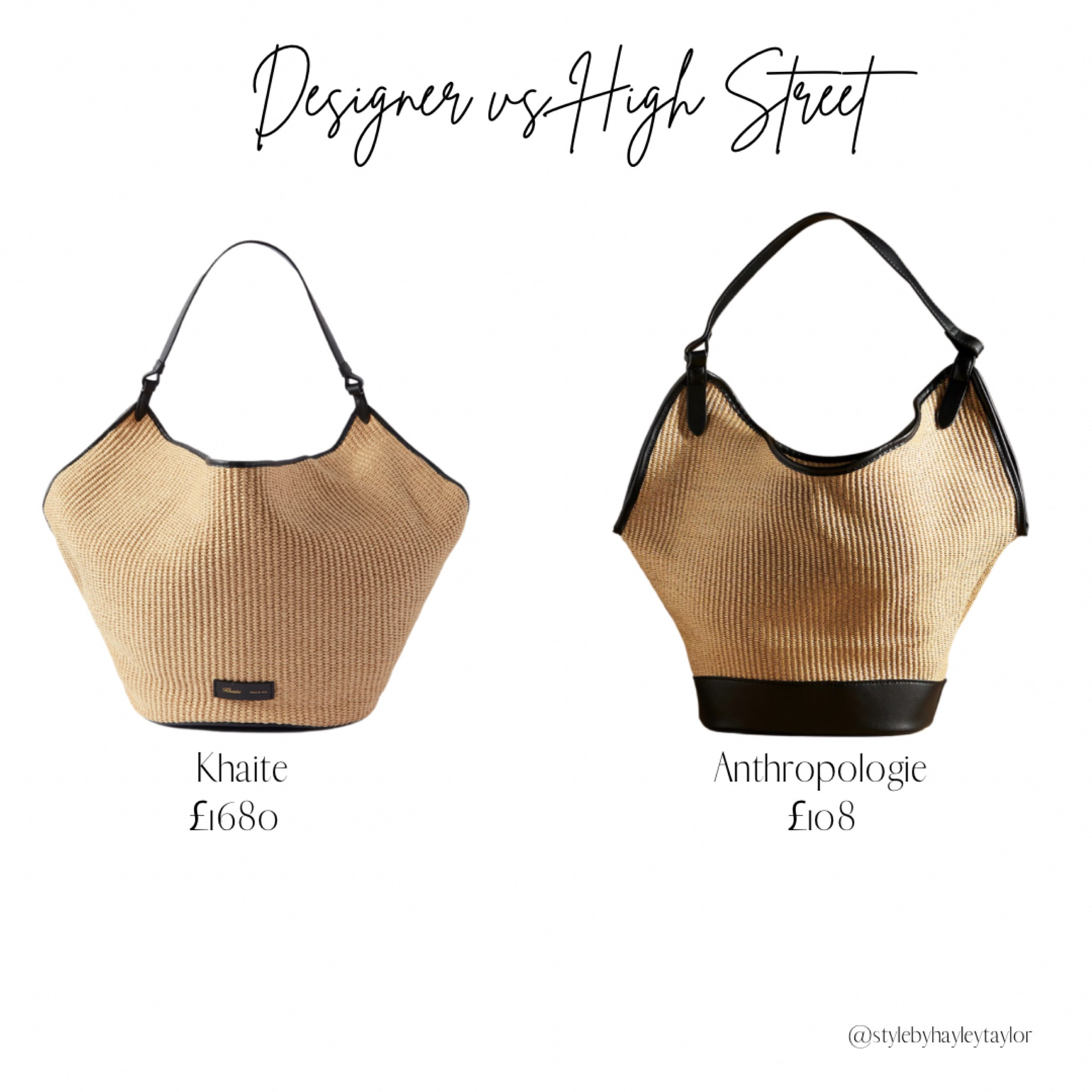 Designer vs High Street - The raffia tote bag is perfect for roaming around the streets on a city break or even used for a beach day. A versatile piece that’ll never go out of fashion

#LTKitbag #LTKstyletip #LTKSeasonal