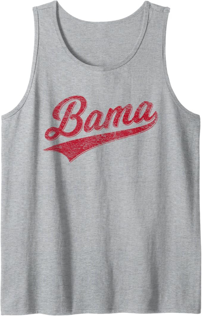 BAMA ALABAMA VARSITY SCRIPT CLASSICS SPORTS JERSEY STYLE Tank Top | Amazon (US)