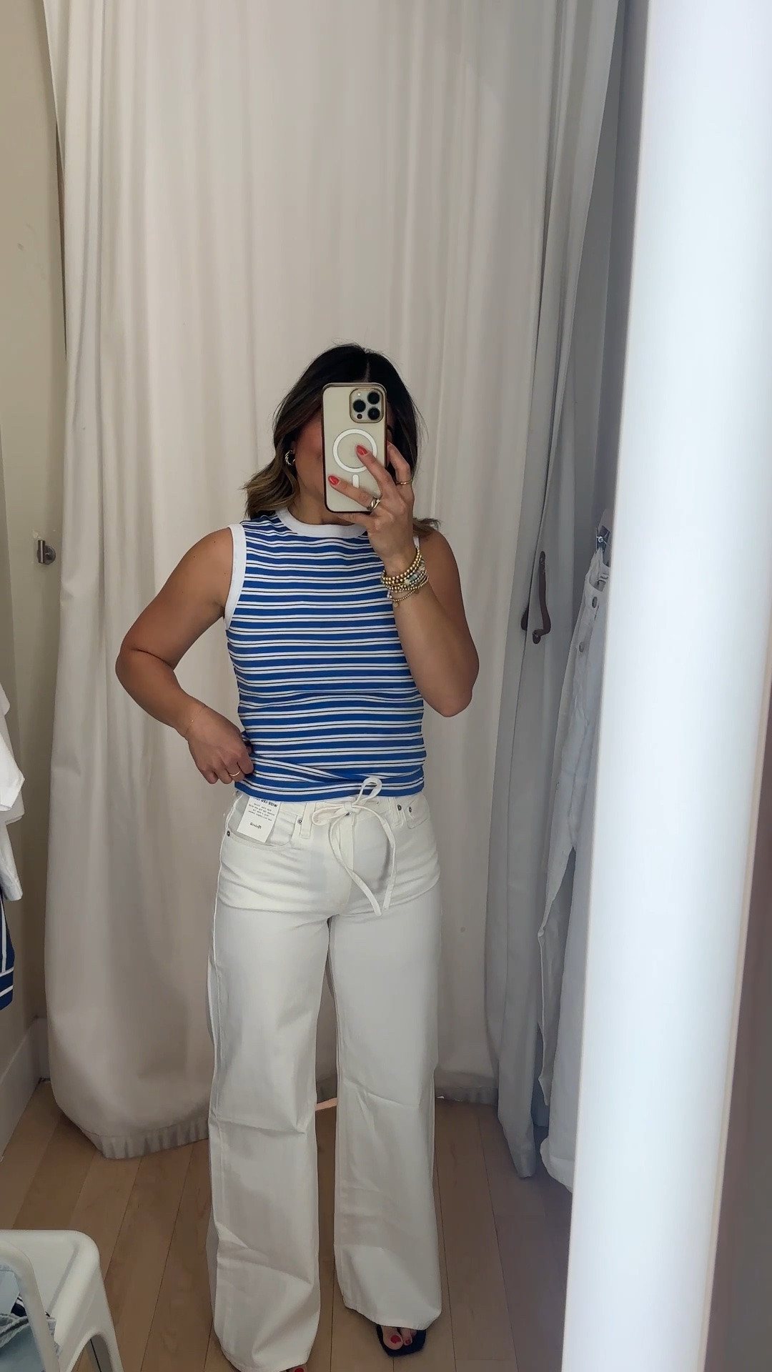These wide leg jeans came home with me! I’ve been looking for something just like them!  They are so flattering and chic!! Take 20% off with code LTK20
Tank top size xs
Jeans size 25

#LTKootd #LTKxMadewell #LTKSaleAlert