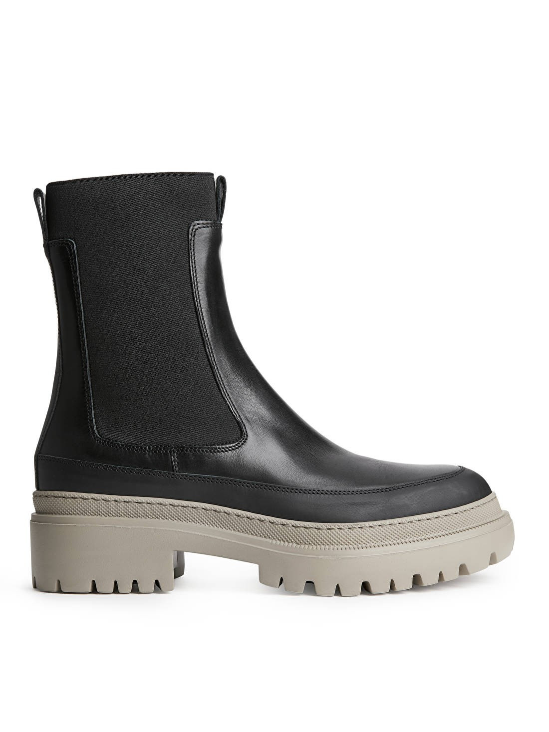 Chunky-Sole Leather Boots | ARKET (US&UK)