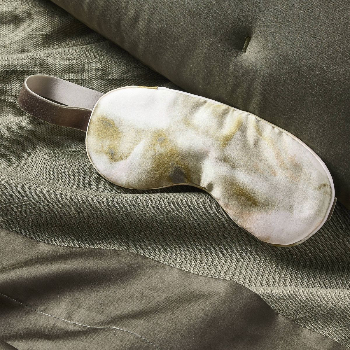 Silk Eyemask Green Watercolor - Casaluna™ | Target