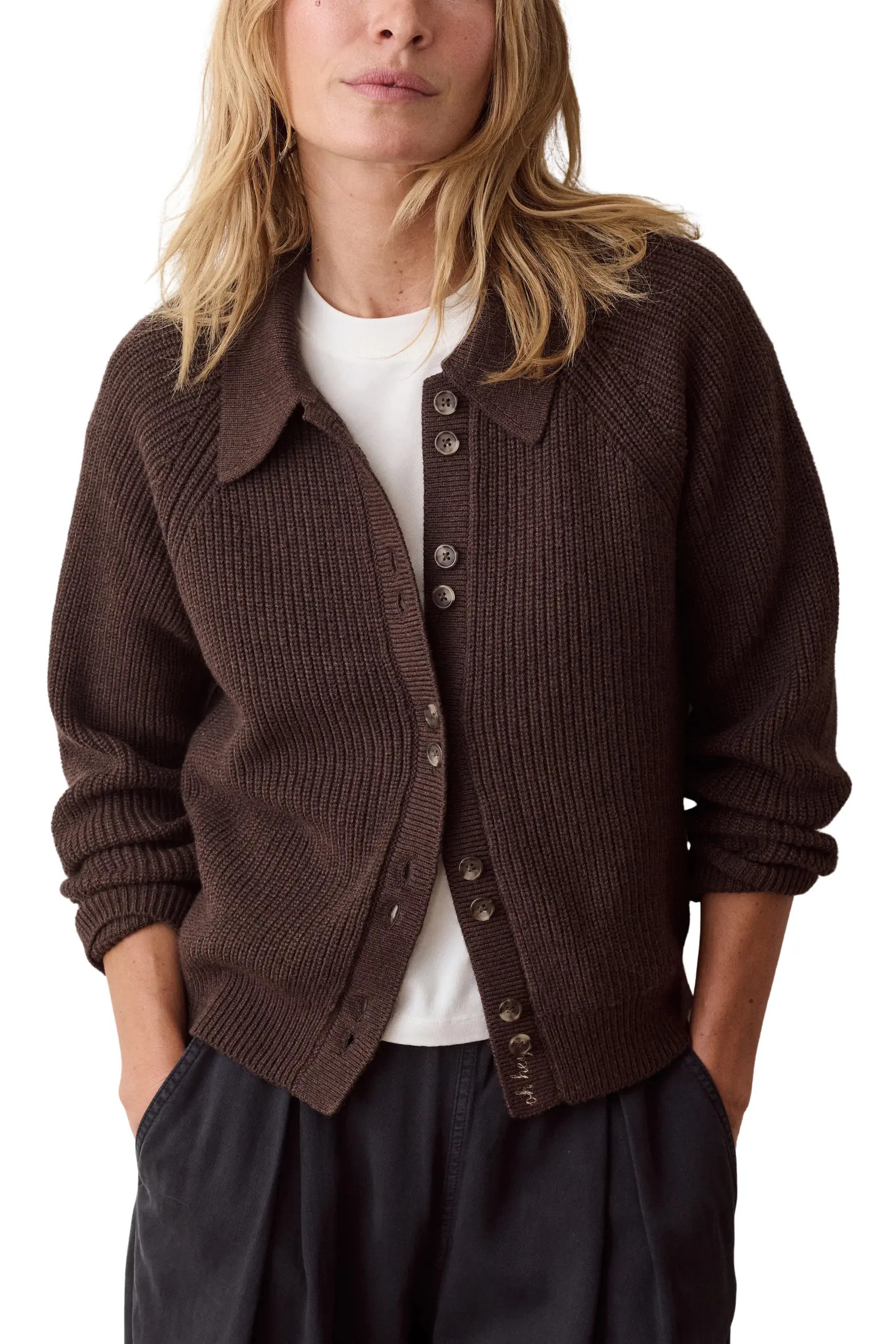 Marine Layer Parker Cotton & Merino Wool Blend Cardigan (Women) | Nordstrom | Nordstrom