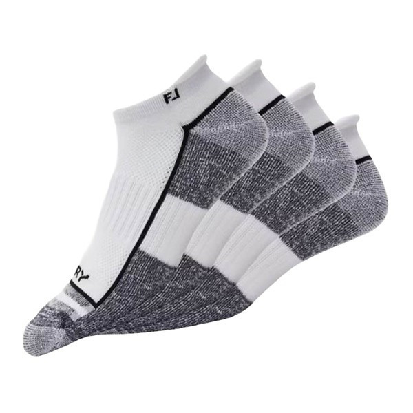 Men's FootJoy ProDry Roll Tab 2 Pack Ankle Golf Socks One Size White | Scheels