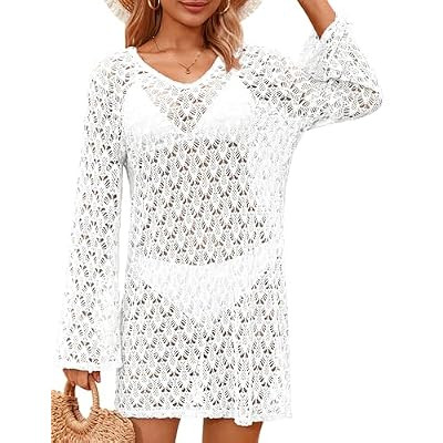 Totatuit Swimsuit Coverup for Women Crochet Bikini Bathing Suits Swimwear 2026 Summer… | Amazon (US)