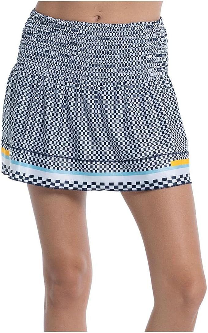 Lucky In Love Women`s Long Check Me Out Smock Tennis Skort Midnight | Amazon (US)