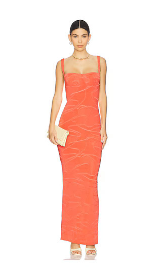 superdown Ezra Maxi Dress in Orange. - size XXS | Revolve Clothing (Global)