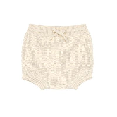 cream knit short | minnow