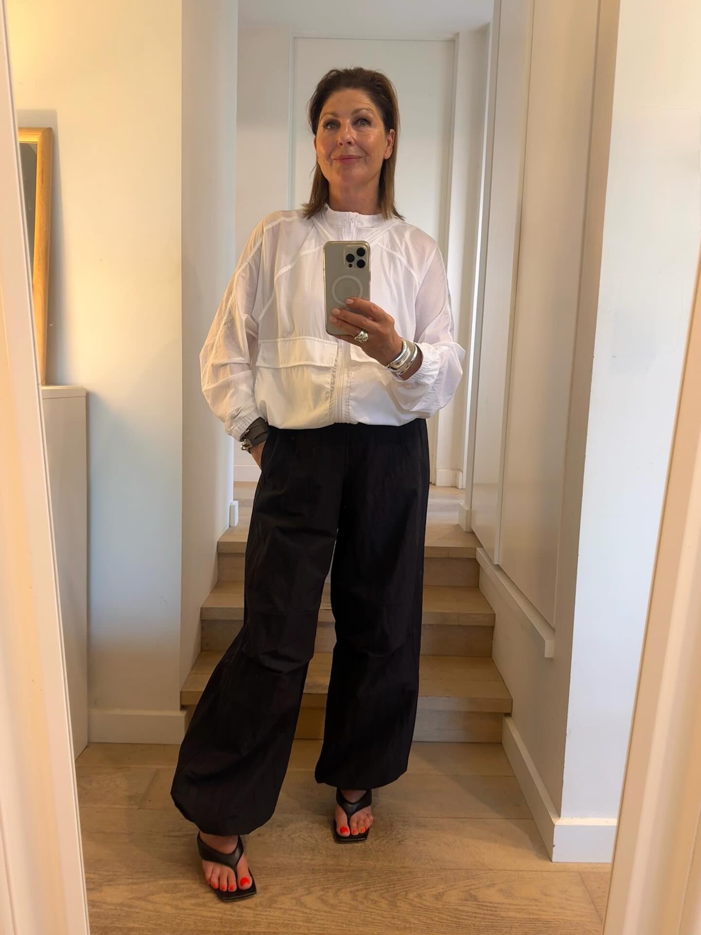 3 x ways with Balloon pants !
 I pounced on these amazing black crinkle nylon parachute pants @lululemonausnz .
What I love is that the hem can be worn wide leg or cinched to create the balloon shape.
 It’s really the new pant shape of summer 
and I am so here for it !
 I’m wearing a size medium in the pants and a large in the jackets !

#LTKstyletip #LTKaustralia #LTKover50style