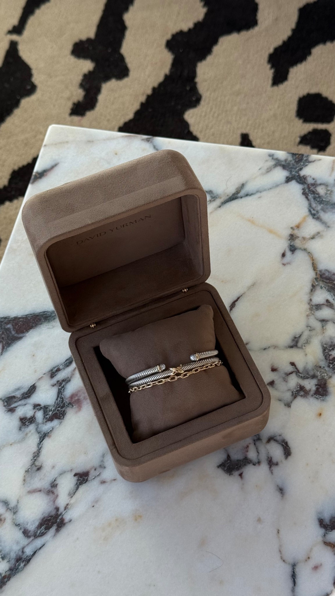 finally building my david yurman stack 🫶🏾 love alllll these pieces so far 
