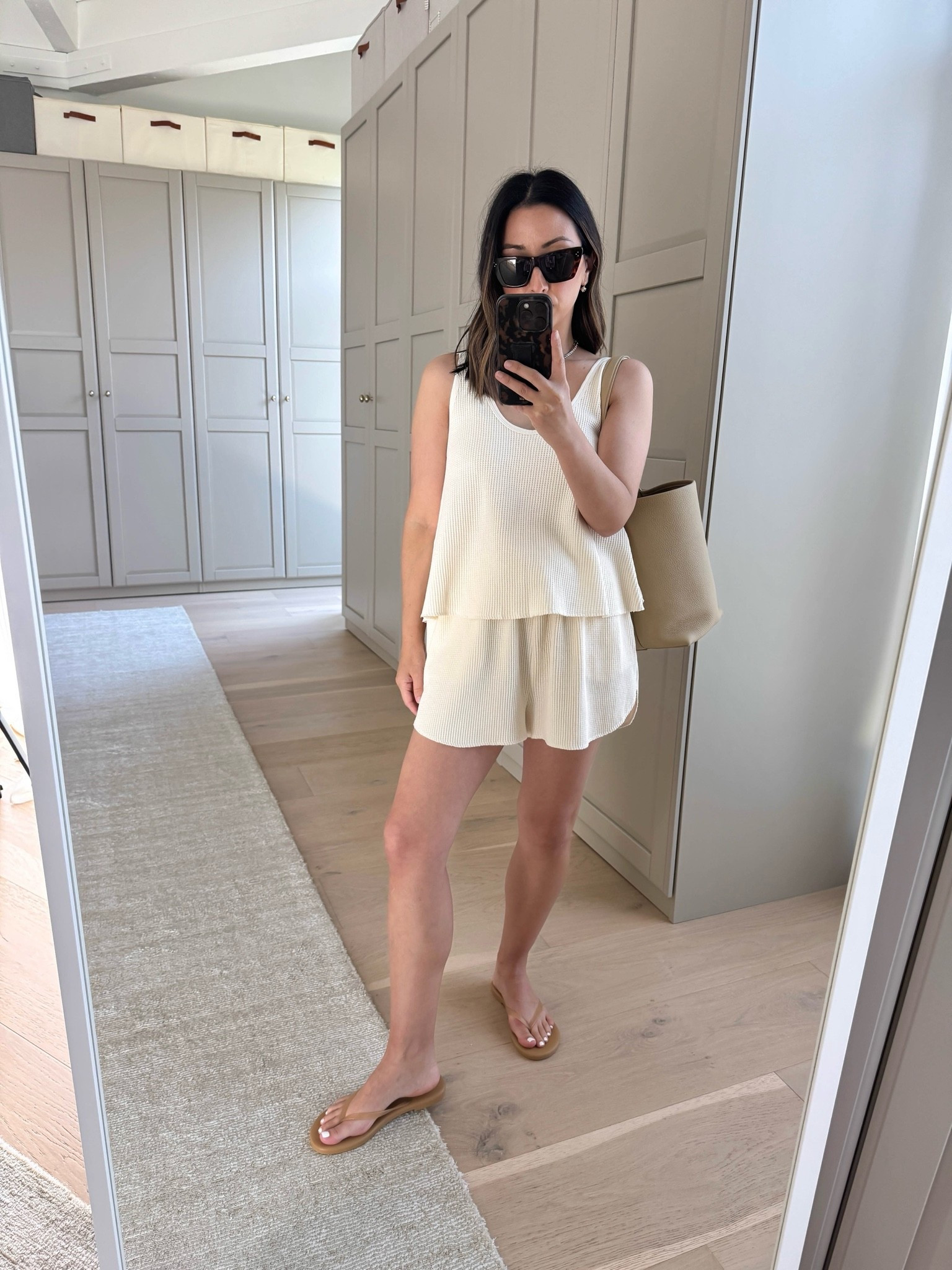 When it’s super hot keep it simple - love a good barely there set and going tone on tone really keeps it easy

Zara tank small
Zara shorts large
Tkees sandals 5
The Row tote medium
Celine sunglasses
Dorsey James necklace 15”
Electric Picks earrings

summer outfits, summer style, petite style

#LTKmomlife #LTKootd #LTKPetite