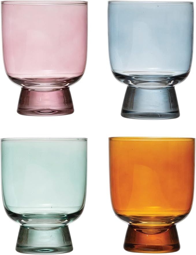 Water Glass, Set of 4 Colors | Amazon (US)