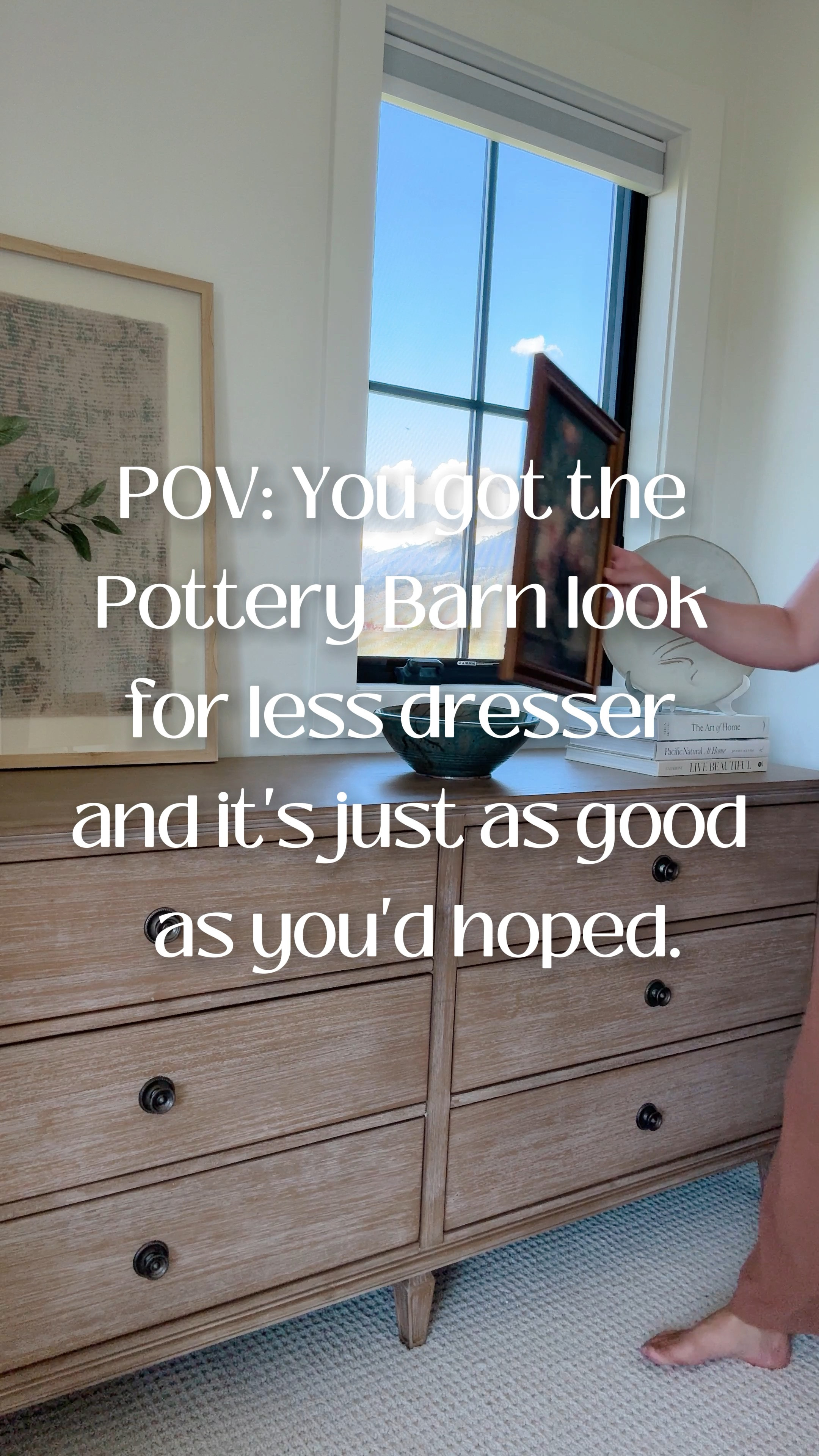 POV: You got the Pottery Barn look for less dresser and it’s just as good as you’d hoped!

Yep, I got it, and man is it great! I love this dresser. Deep, heavy, and feels just like the original Pottery Barn version that it was inspired by — which I have had my eyes on for YEARS!!
 Definitely happy with this purchase!!



.
.
.
.
.
.

home | home decor | interior design | neutral home | earthy | organic | styling | summer decor | dresser | Wayfair

#moderninterior
#trending
#styling
#home
#homedesign
#homedecor
#neutralhome
#organicmodern
#homeinspo
#cozyhome
#moderninterior


#LTKHome #LTKVideo