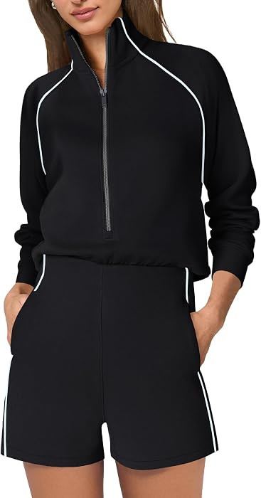 SENSERISE Womens Long Sleeve Romper One Piece Jumpsuits | Amazon (US)