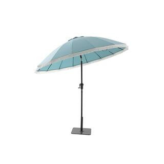 Hampton Bay 9 ft. Aluminum Round Market Outdoor Patio Umbrella in Aloe UCA171098-AL - The Home De... | The Home Depot
