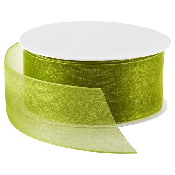 Sheer Ribbon Lemongrass | The Container Store