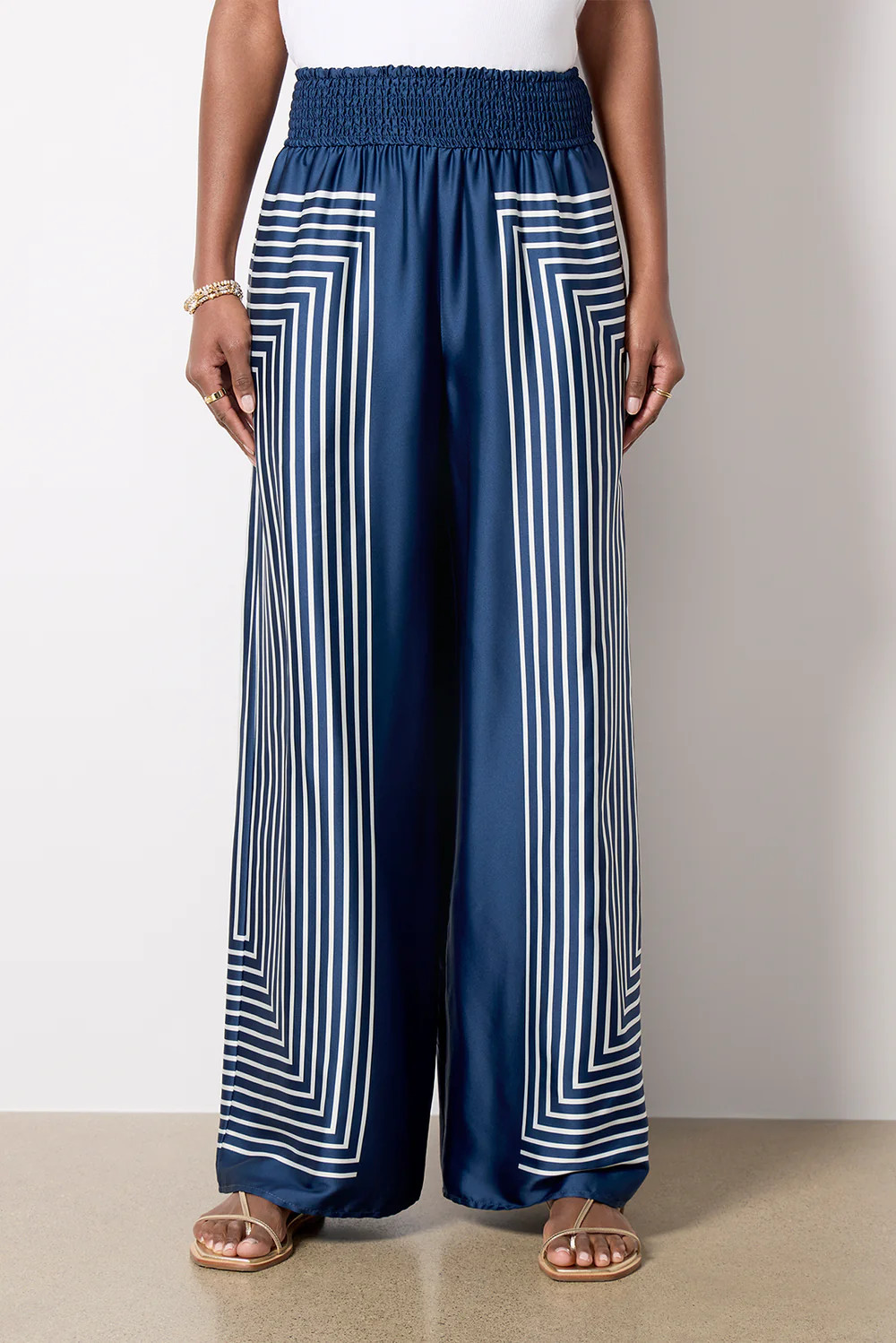 Geo Satin Pant | Evereve