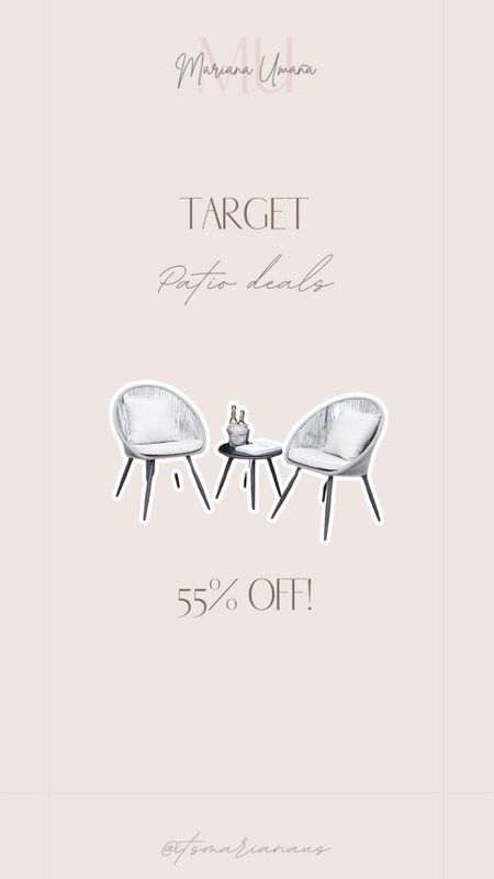 Target has incredible deals on patio products, and this set of chairs seems perfect—beautiful and timeless! 🌿🪑✨

#LTKFamily #LTKU #LTKSaleAlert