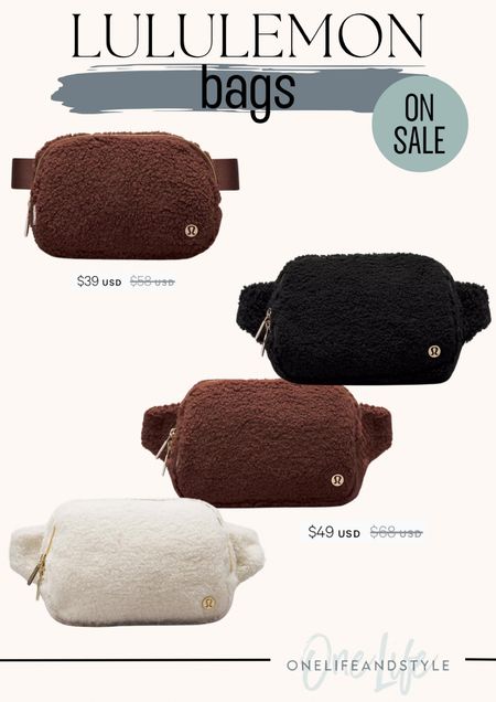 Lululemon bags on sale! Fleece belt bags. Final sale but a great gift idea  

#LTKGiftGuide #LTKsalealert #LTKitbag
