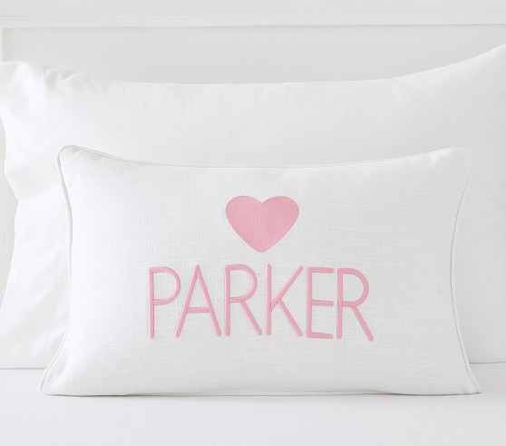 Heart Icon Personalized Pillow Cover | Pottery Barn Kids
