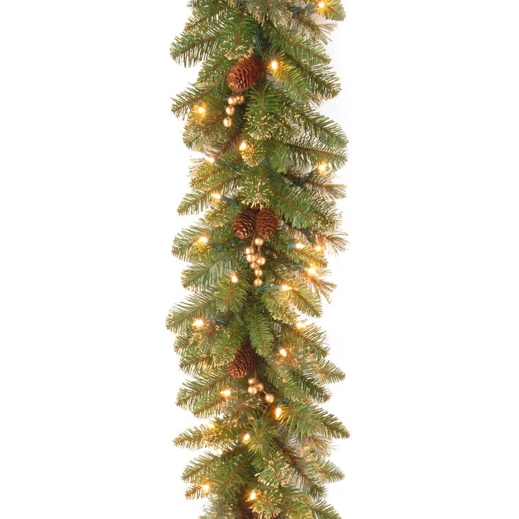 108'' in. Lighted Faux Pine Garland | Wayfair North America