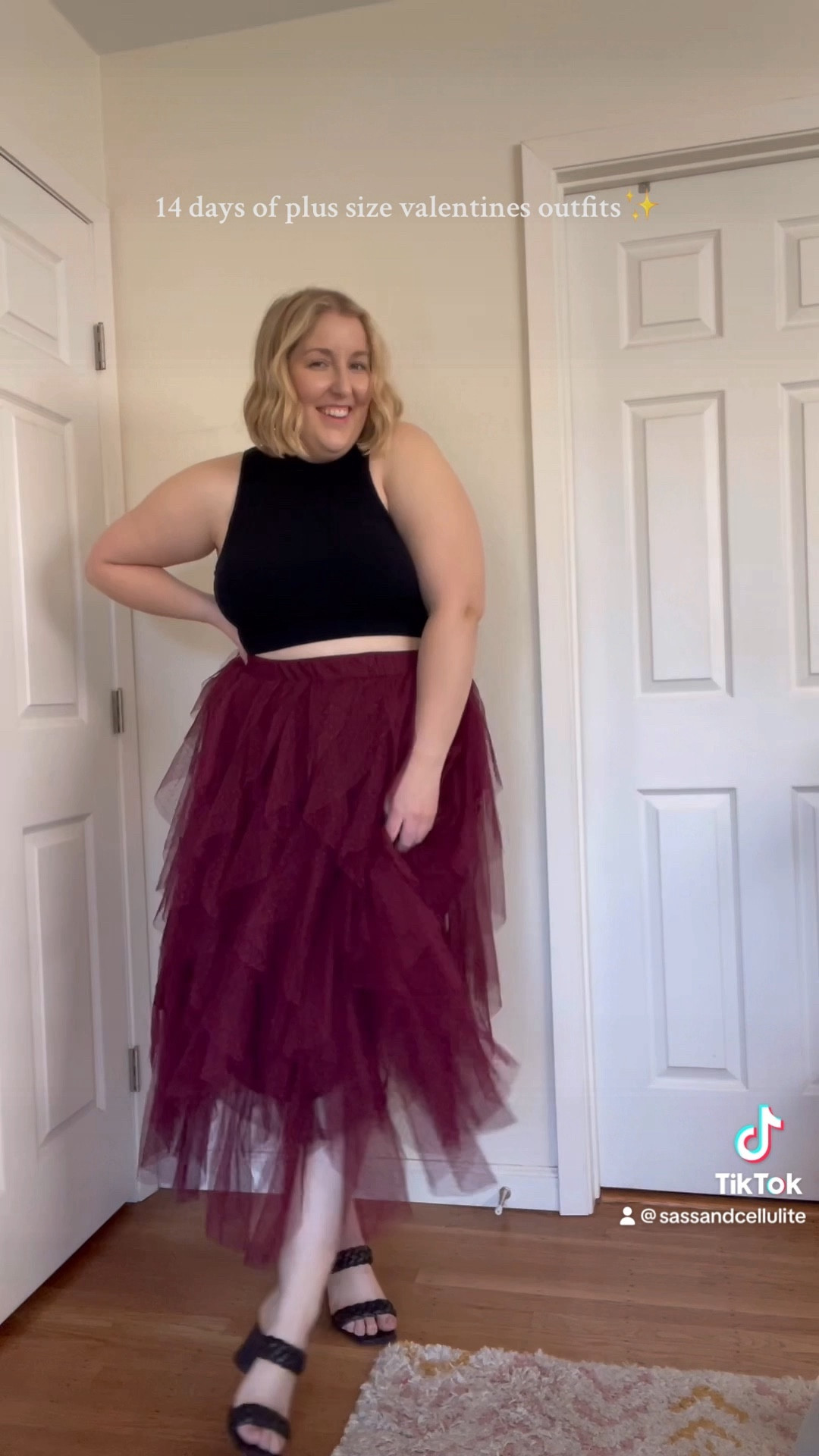 Day 3🥀✨🖤
 plus size Valentine’s Day outfit ideas🖤 this skirt is sold out from Arula, but I’ve linked the same one in a few diff colors from other brands. Wearing size A (14/16). Top has amazing built-in support from Klassy Network - I wear XL. And these braided heels are surprisingly so comfy! 



#LTKSeasonal #LTKstyletip #LTKplussize