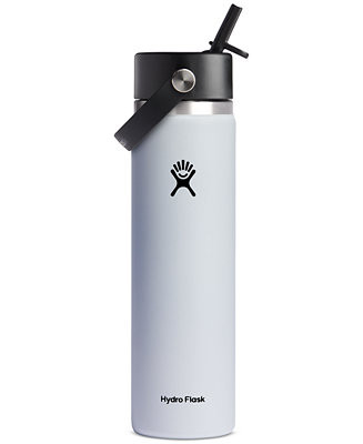 Hydro Flask 24 oz. Wide Mouth with Flex Straw Cap - Macy's | Macy's