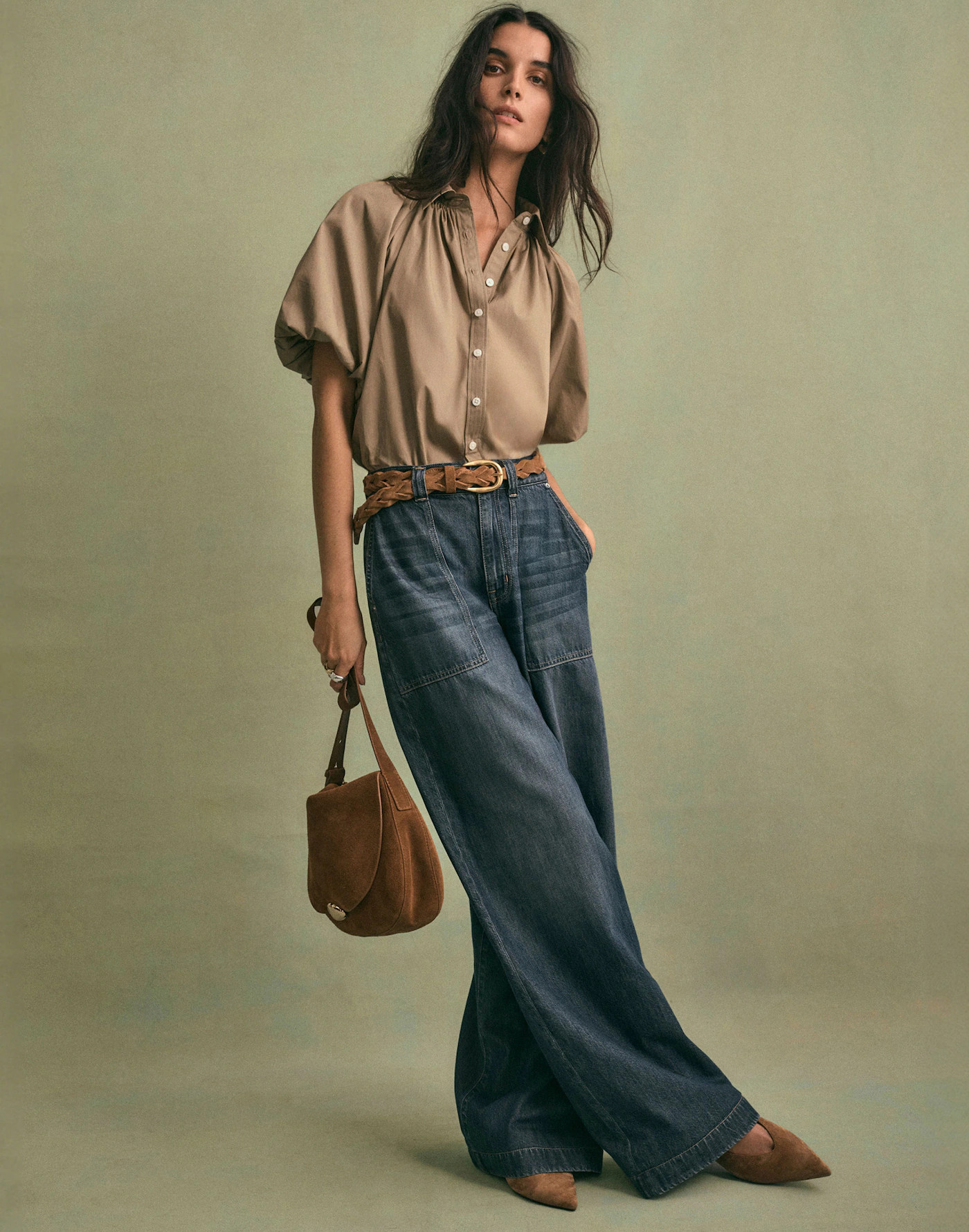 The Simone Kitten-Heel Slingback Pumps | Madewell | Madewell