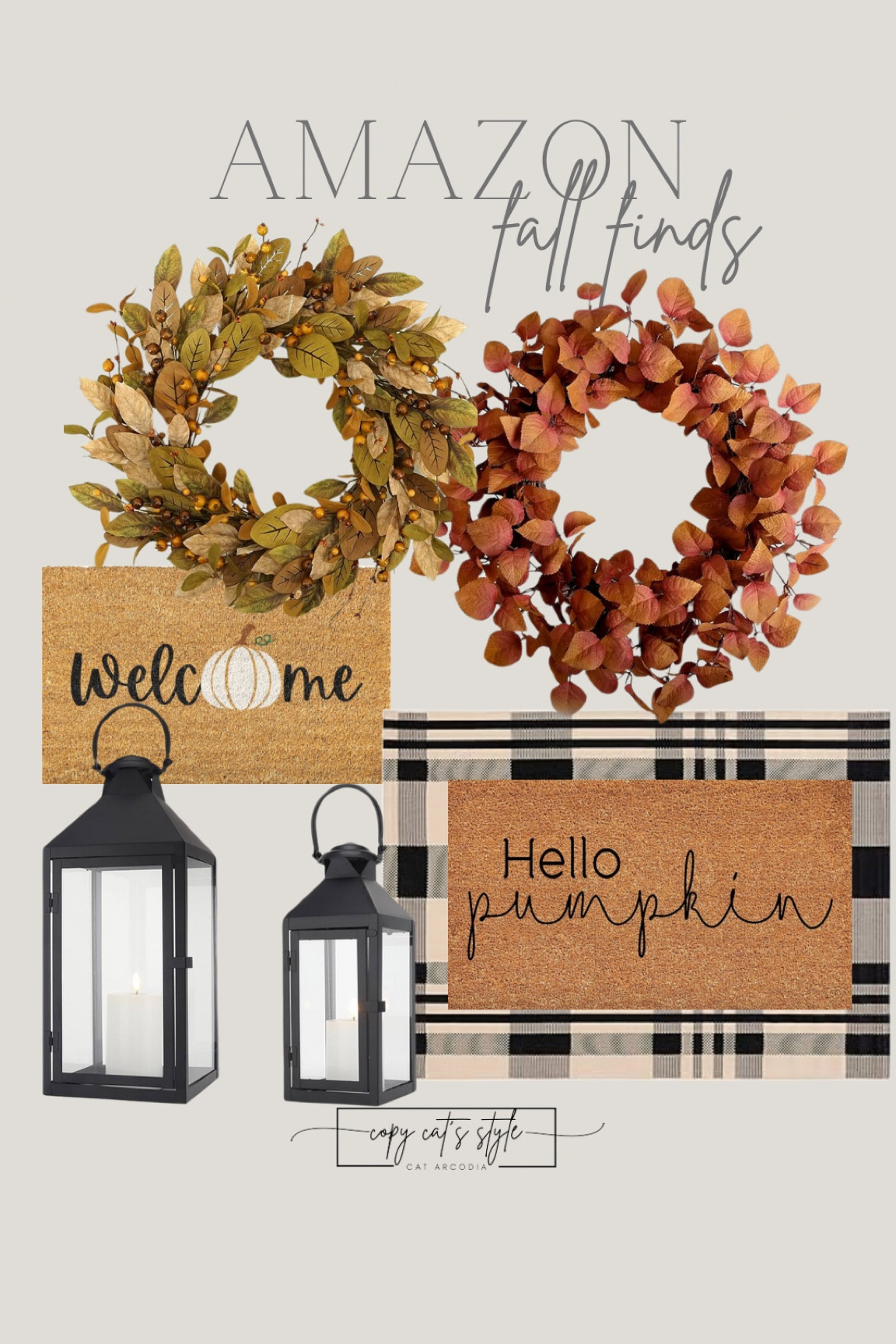 Amazon Fall Finds, fall wreath, fall door mat, lanterns, autumn entryway

#LTKHome #LTKSeasonal #LTKFindsUnder50