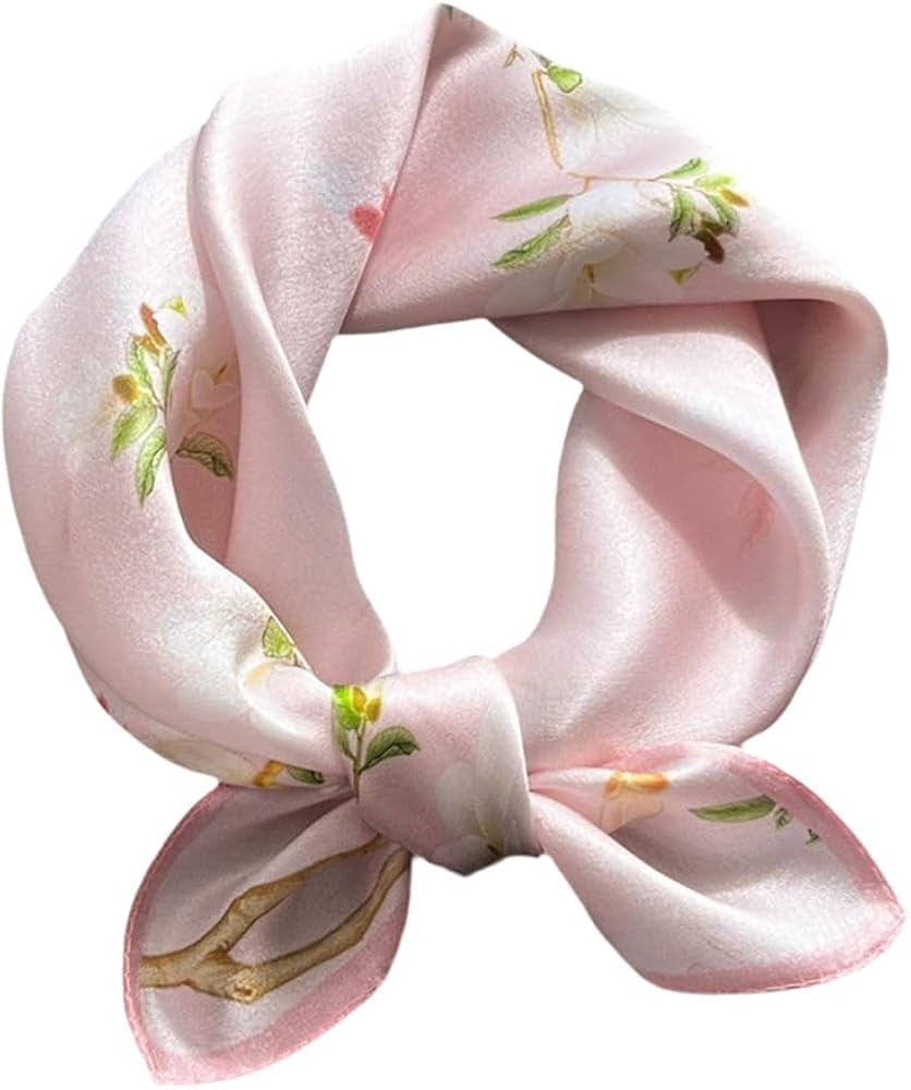 MEISEE Mulberry Silk Scarfs Women Small Square Scarf 21" x 21" Breathable Lightweight Neckerchief... | Amazon (US)