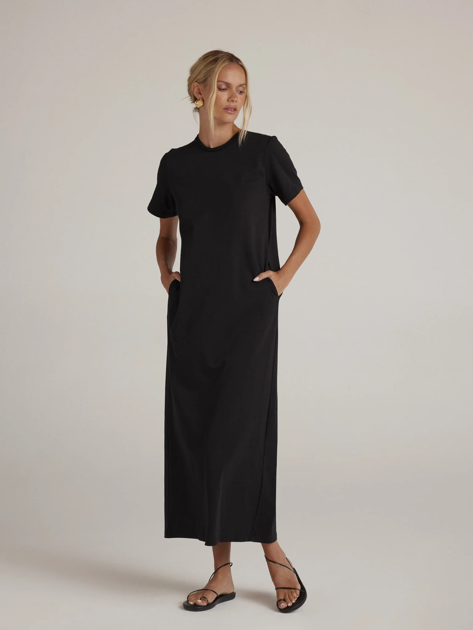 WALKER MAXI DRESS / BLACK / CLYQUE | CLYQUE