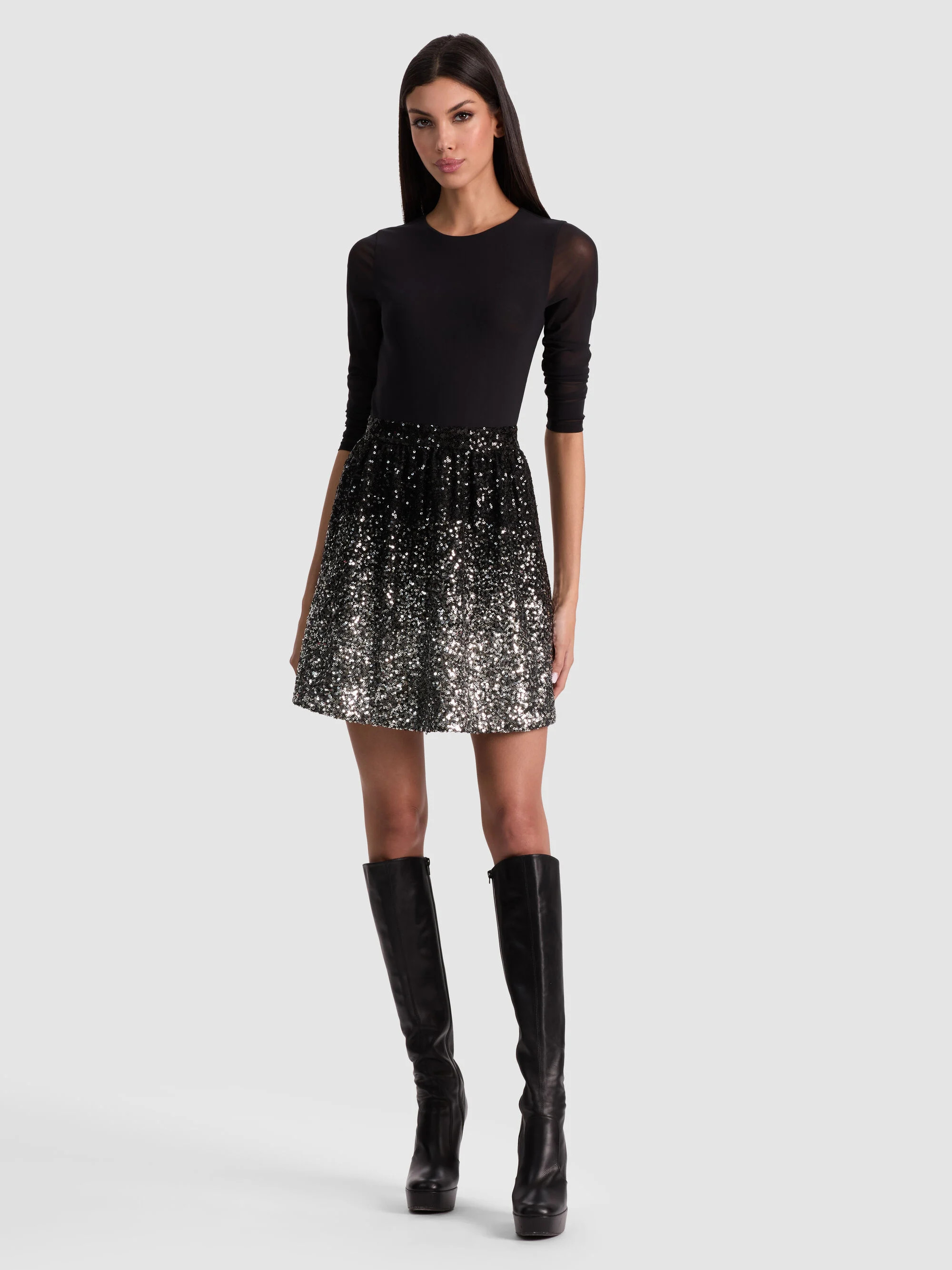CHARA EMBELLISHED MINI DRESS | Alice + Olivia