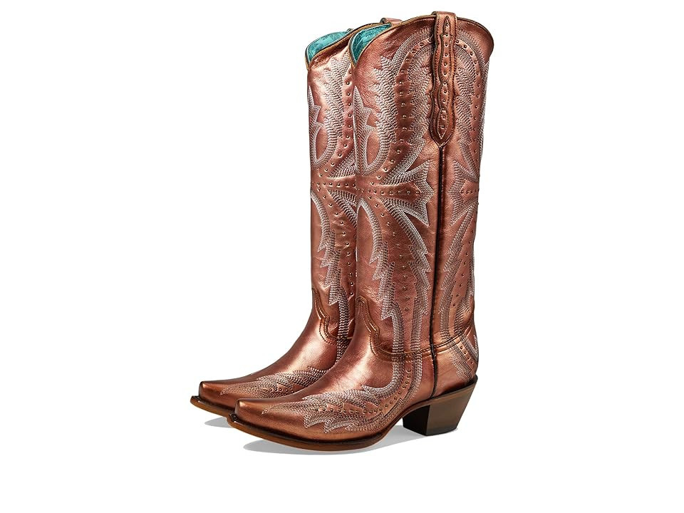 Corral Boots C4070 Women's Boots Rose Gold : 6.5 B - Medium, Leather | Zappos