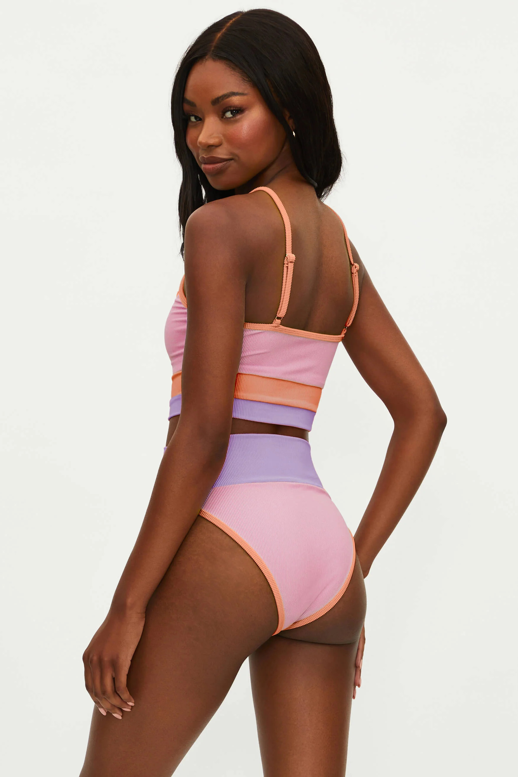 EMMY BOTTOM PASTEL POPPY COLORBLOCK | Beach Riot