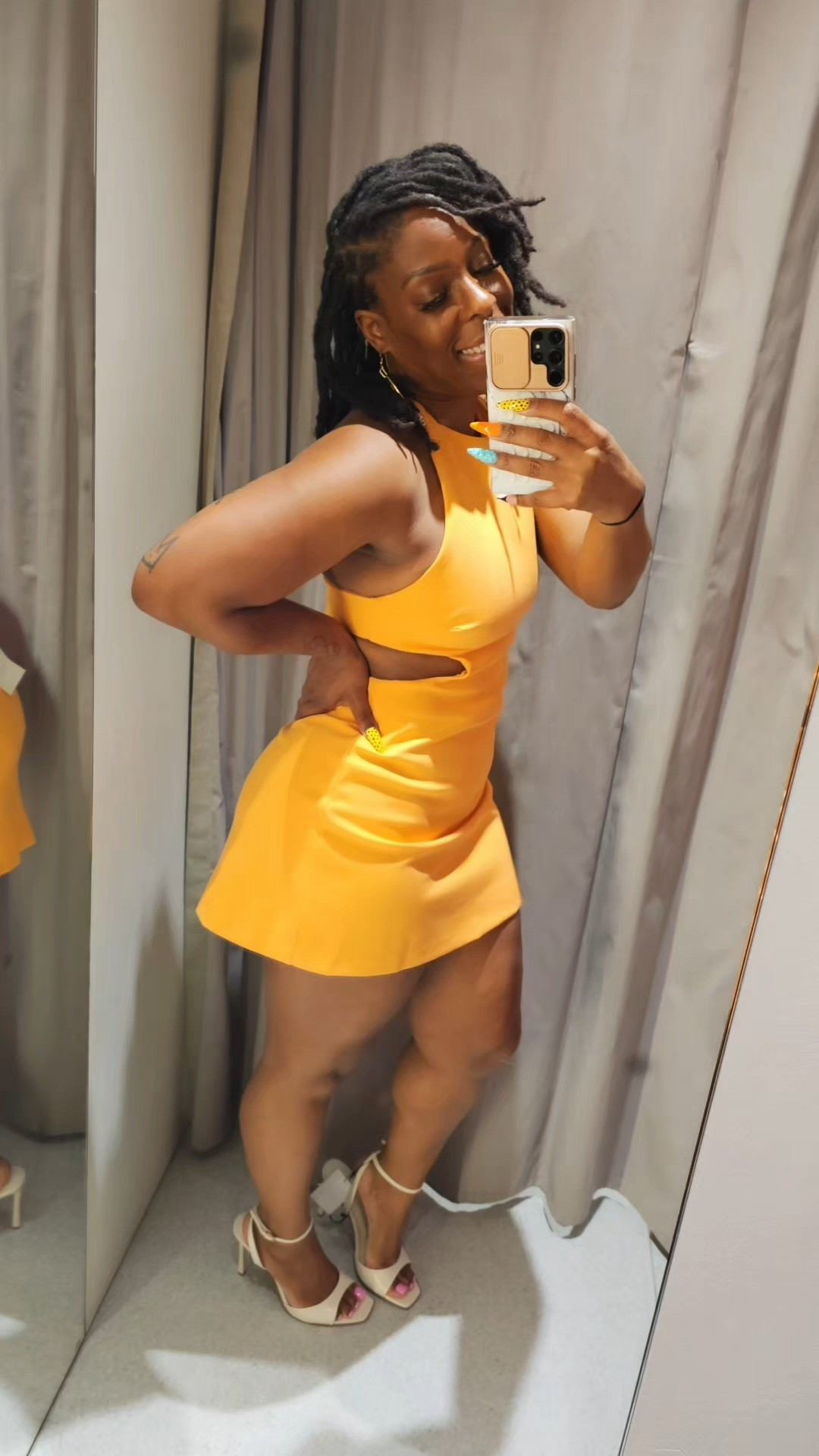My color in sherbet 🧡#zara #tryonhaul #fashionable40s #ootdfashion #FitCheck #orangedress #locs 3152/329/643 - S£29.99

#LTKSummerEdit #LTKOver40 #LTKParties