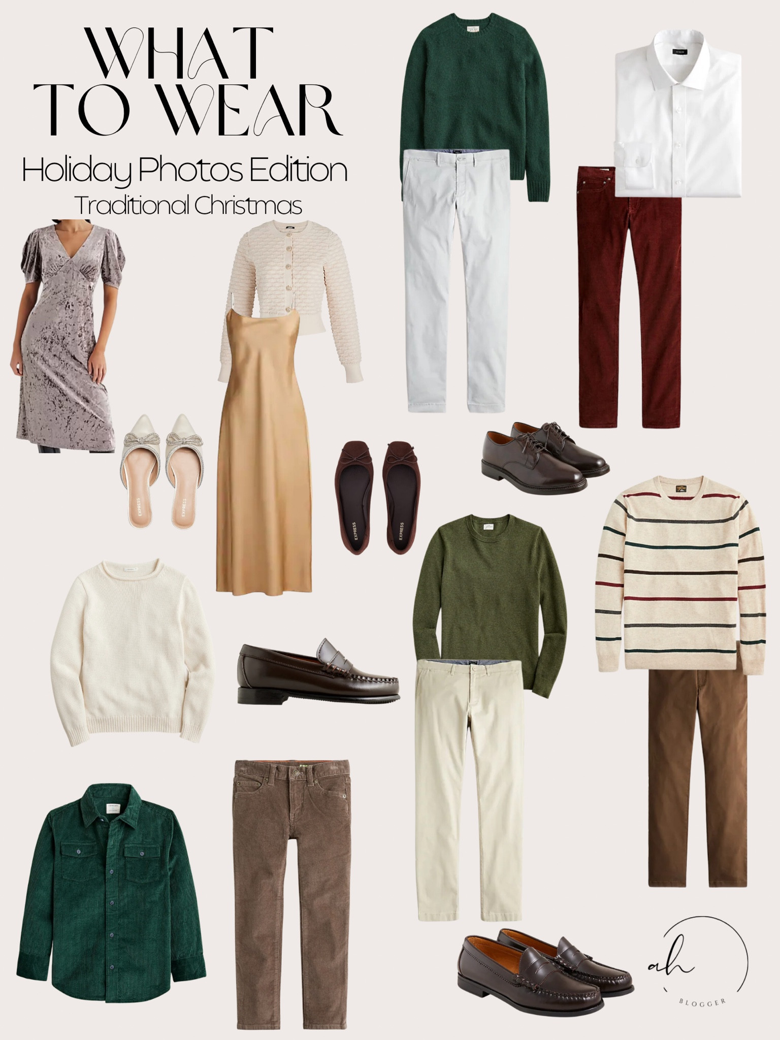 Family Christmas Photos: Traditional Edition!
Sweaters, silk dress, velvet dress, corduroy pants, chinos, flats, loafers, button up shirt.

#LTKstyletip #LTKHoliday